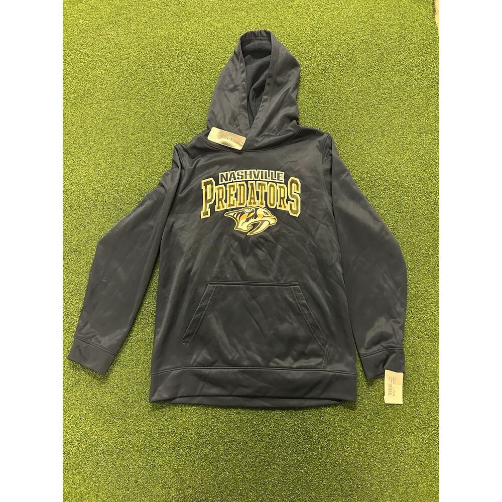 Nashville Predators NHL Hoodie Sweatshirt Blue Mens Small XL Boys